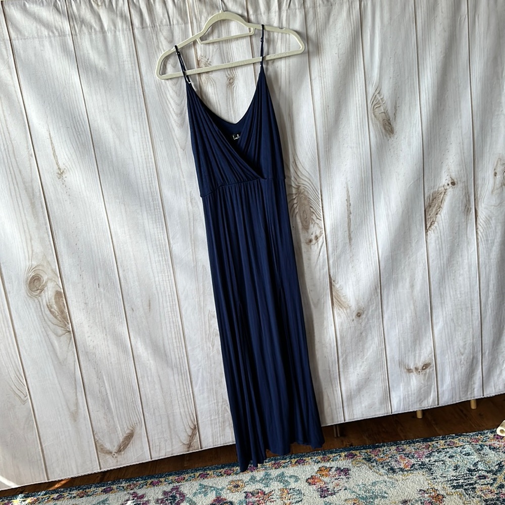 Lulu’s Navy Blue Dress Size Large - Picture 5 of 17